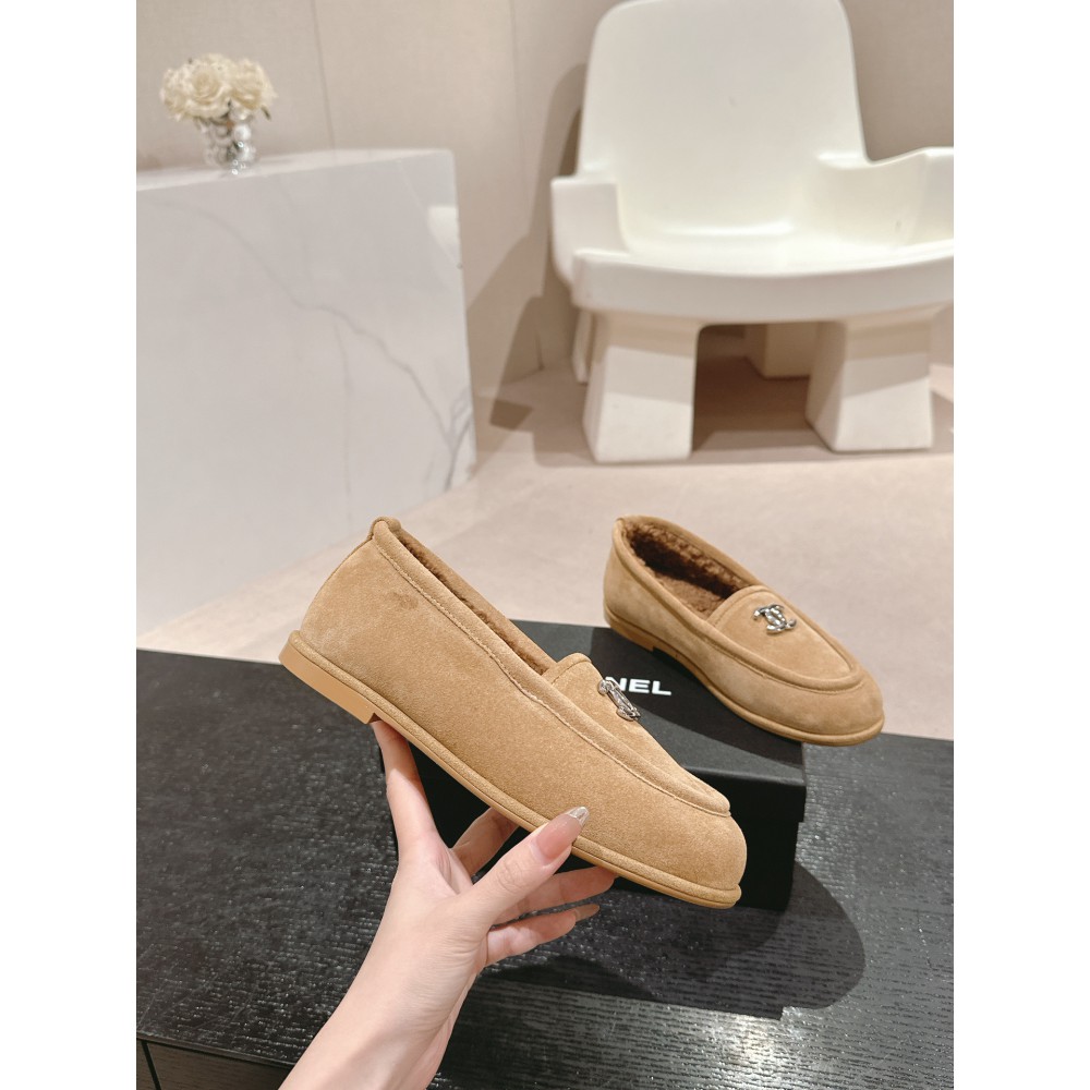 Chanel mocassins suede 35-41 shearling insole Shoes