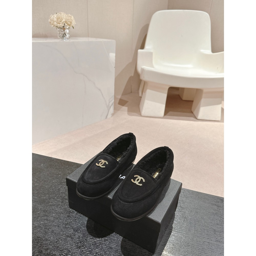 Chanel mocassins suede 35-41 shearling insole Shoes