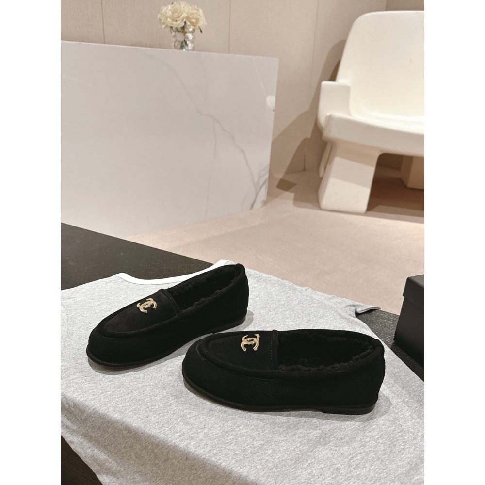 Chanel mocassins suede 35-41 shearling insole Shoes