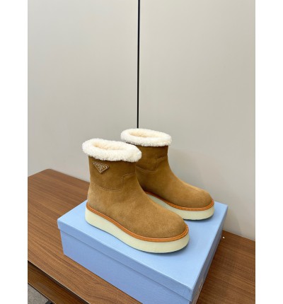 Prada suede booties cinammon 35-42