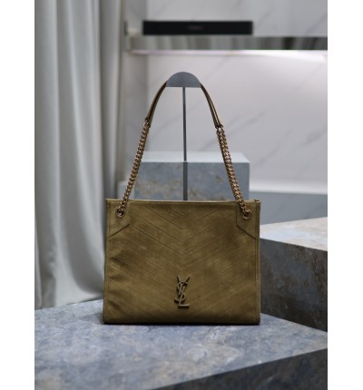 Ysl niki shopping bag 33x27x11.5cm suede