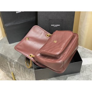 Ysl niki lampskin plain leather 28x20cm Bags