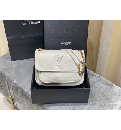 Ysl niki lampskin plain leather 28x20cm