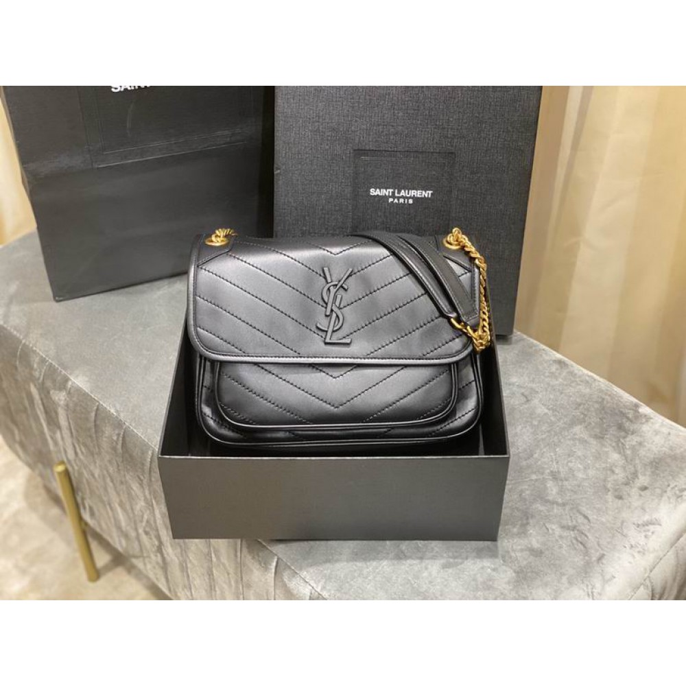 Ysl niki lampskin plain leather 28x20cm Bags