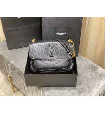 Ysl niki lampskin plain leather 28x20cm