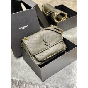 Ysl niki lampskin plain leather 28x20cm Bags