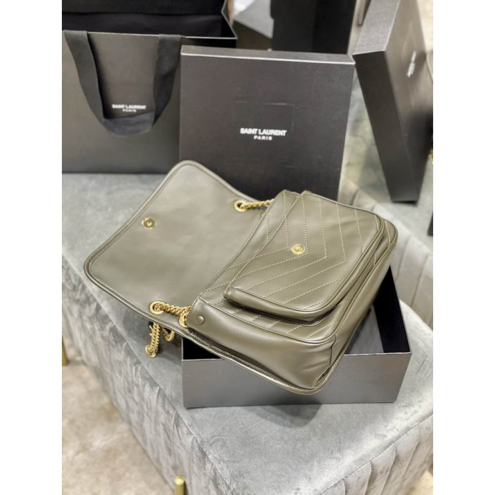 Ysl niki lampskin plain leather 28x20cm Bags