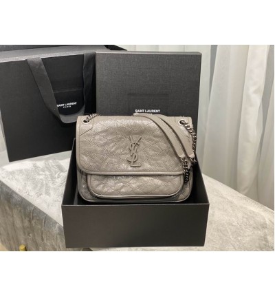 Ysl niki bag vintage leather 28x20cm