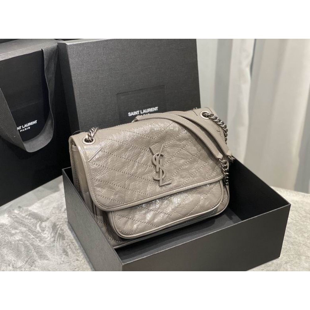 Ysl niki bag vintage leather 28x20cm Bags