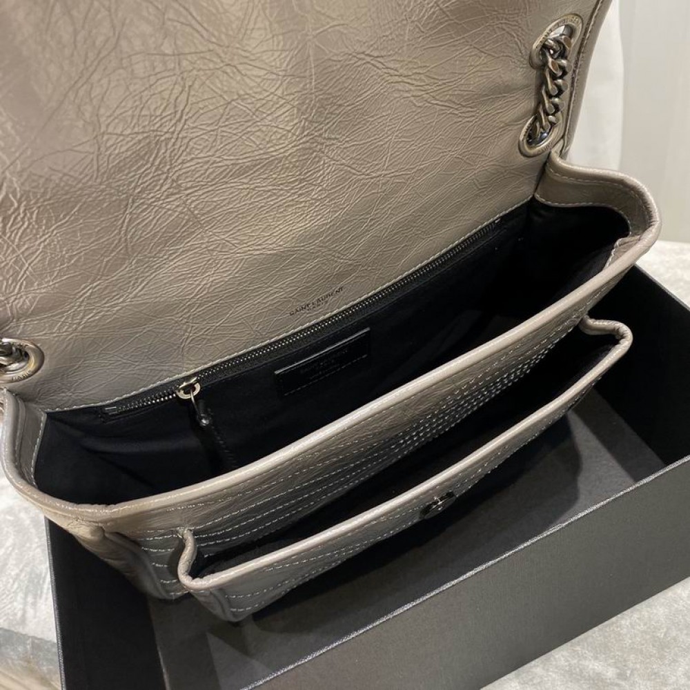 Ysl niki bag vintage leather 28x20cm Bags