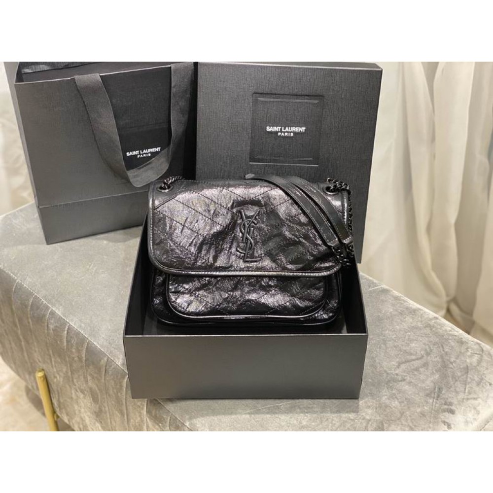 Ysl niki bag vintage leather 28x20cm Bags