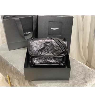 Ysl niki bag vintage leather 28x20cm