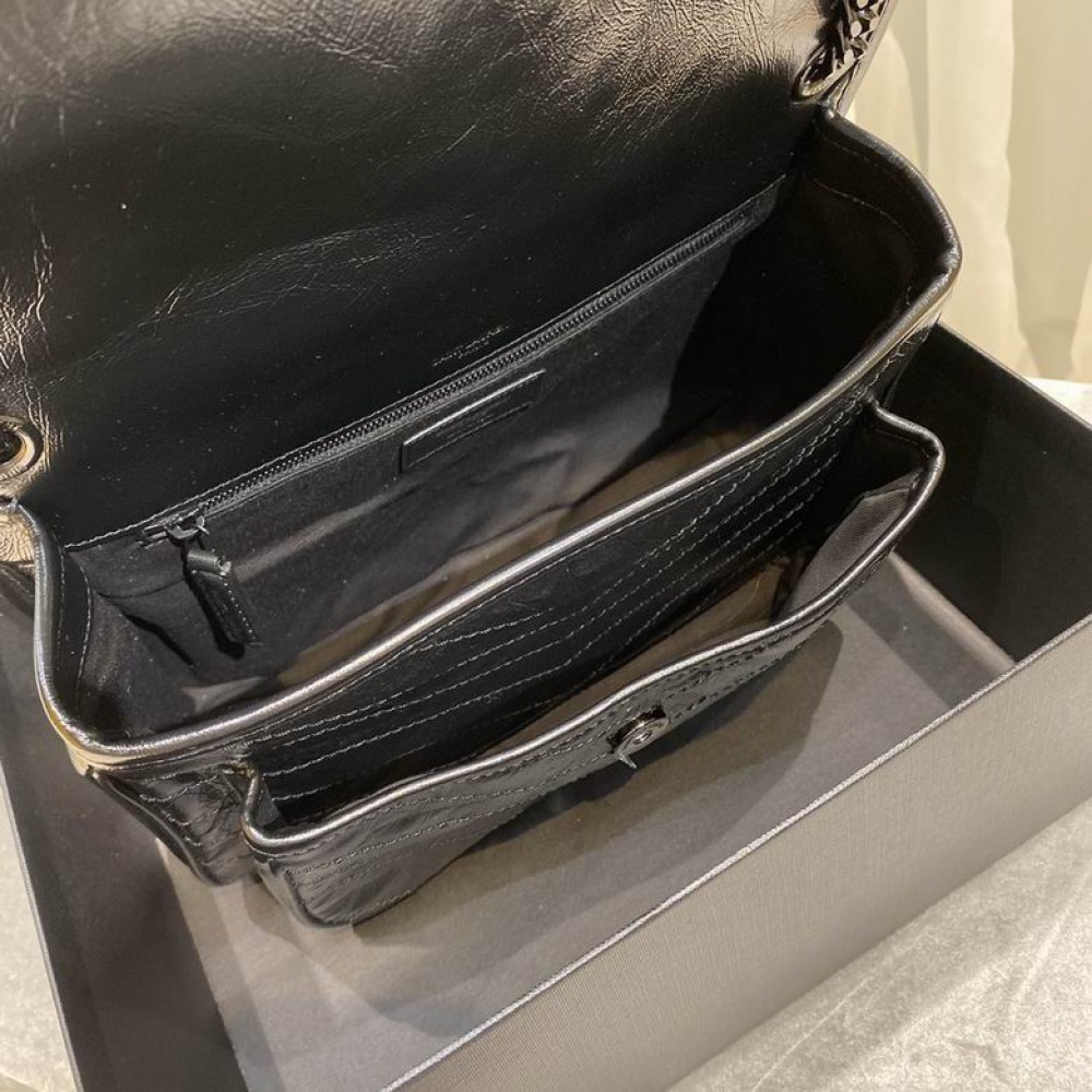 Ysl niki bag vintage leather 28x20cm Bags