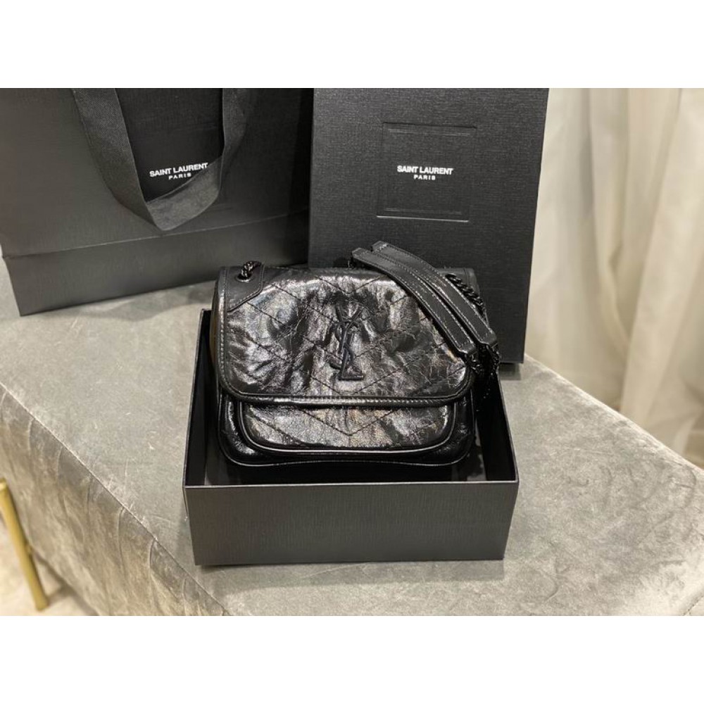 Ysl niki bag vintage leather 22x16.5x12cm Bags