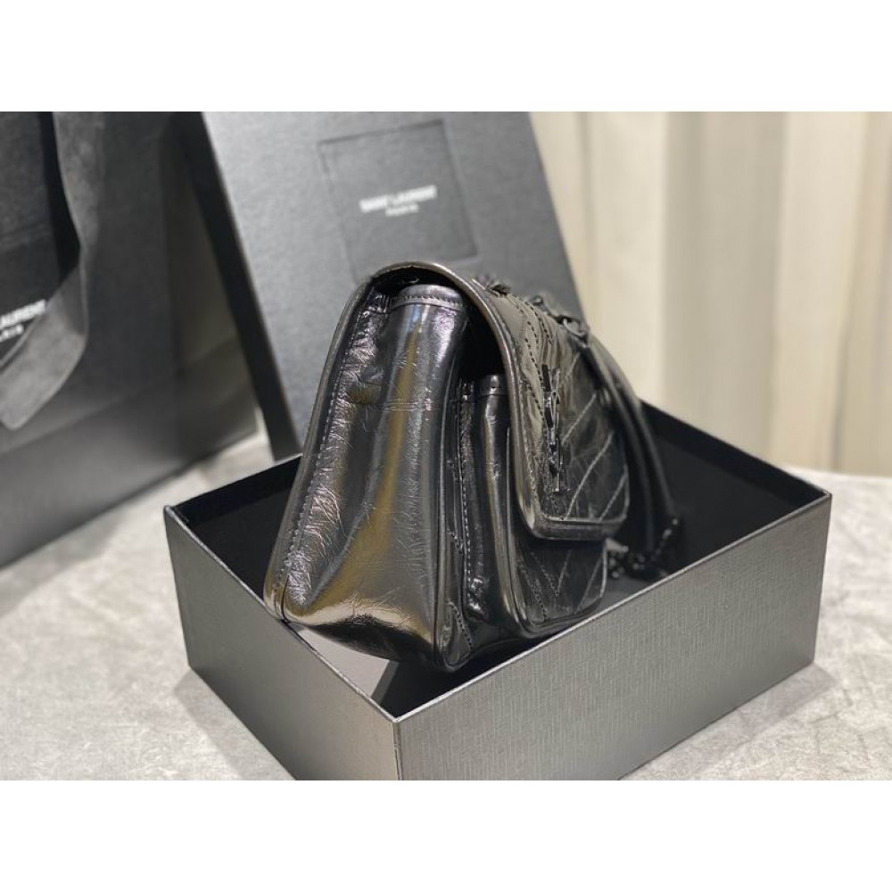 Ysl niki bag vintage leather 22x16.5x12cm Bags