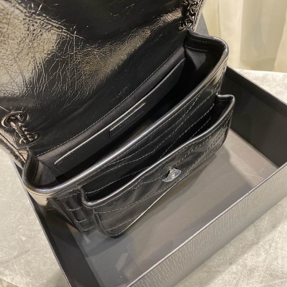 Ysl niki bag vintage leather 22x16.5x12cm Bags