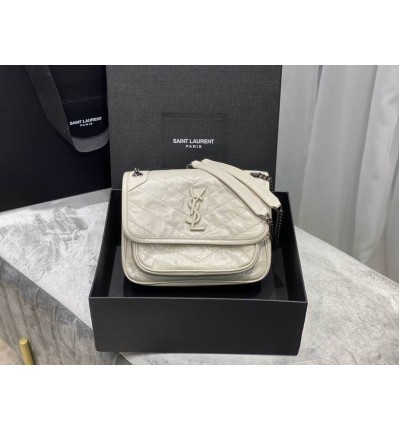 Ysl niki bag vintage leather 22x16.5x12cm