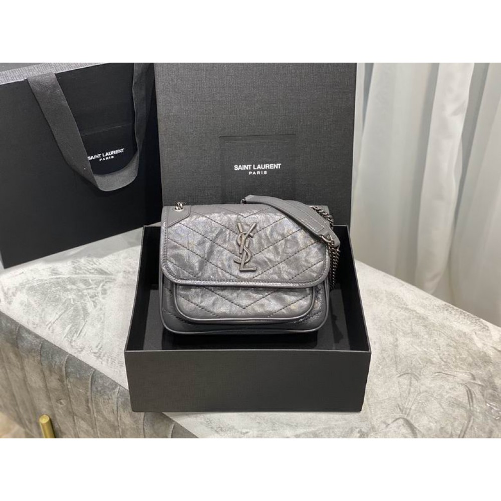 Ysl niki bag vintage leather 22x16.5x12cm Bags