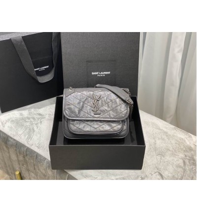 Ysl niki bag vintage leather 22x16.5x12cm