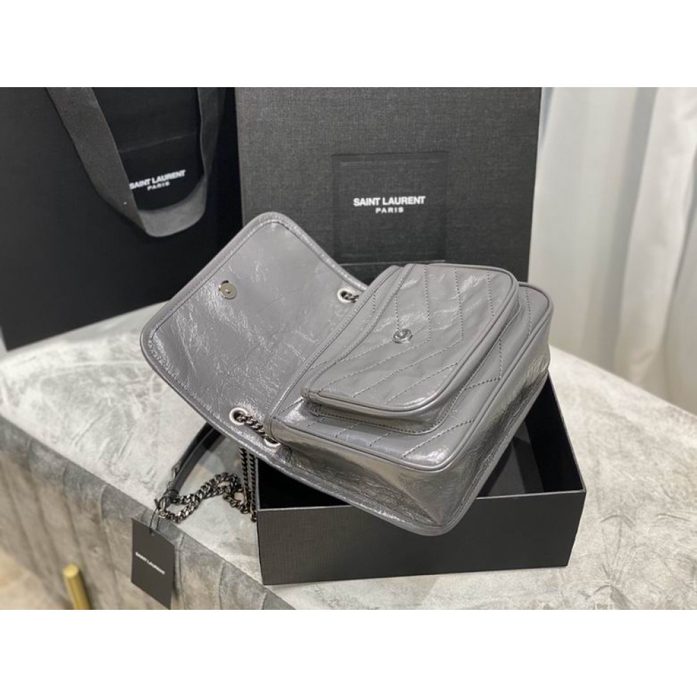 Ysl niki bag vintage leather 22x16.5x12cm Bags