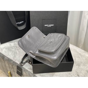 Ysl niki bag vintage leather 22x16.5x12cm Bags