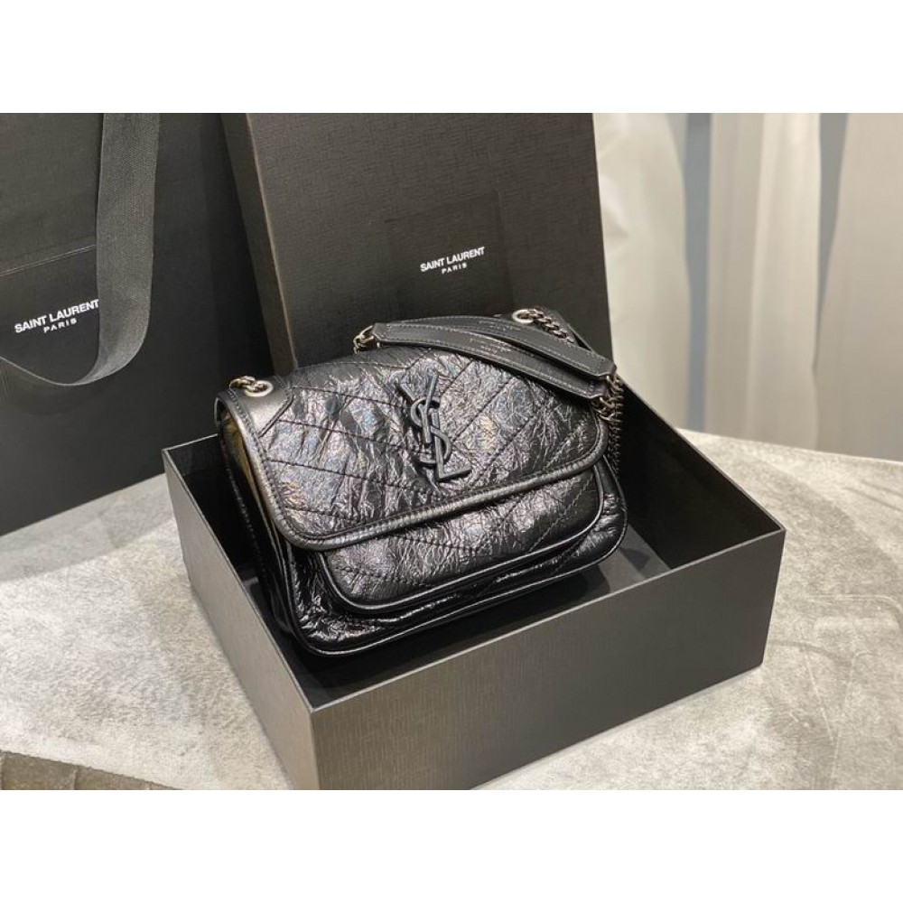 Ysl niki bag vintage leather 22x16.5x12cm Bags