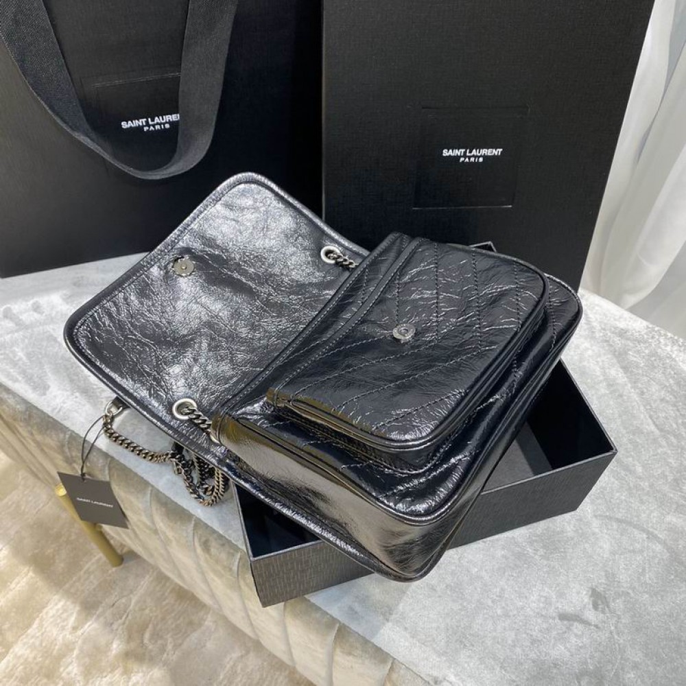 Ysl niki bag vintage leather 22x16.5x12cm Bags