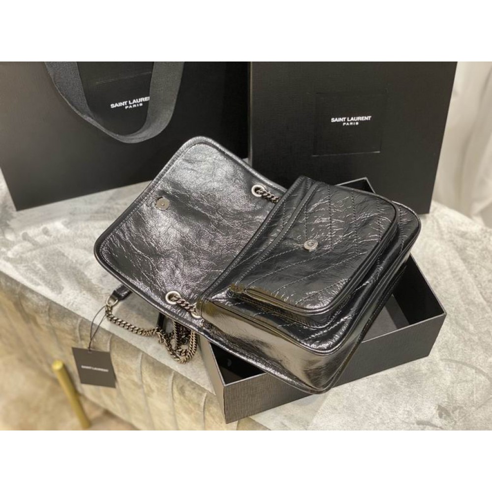 Ysl niki bag vintage leather 22x16.5x12cm Bags