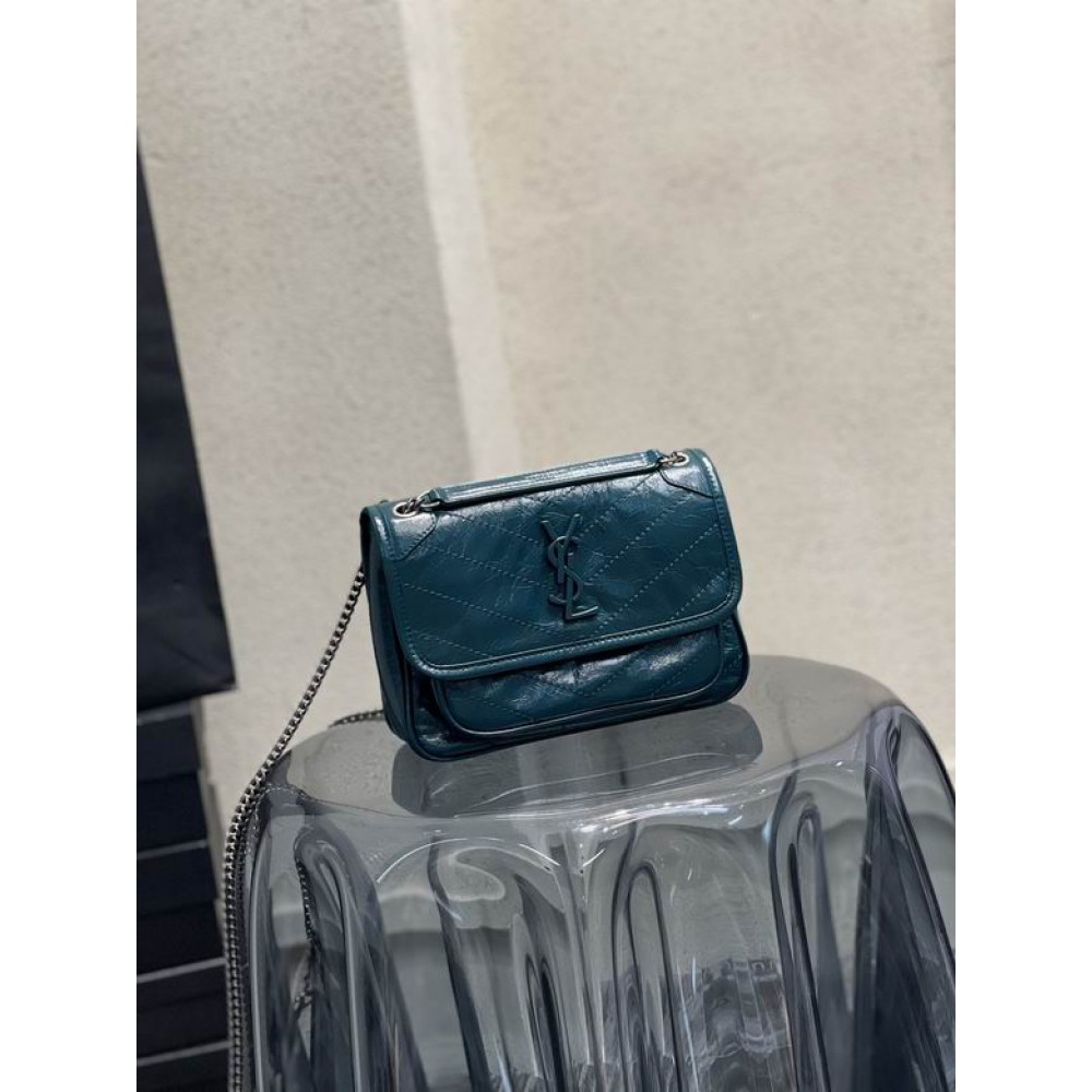 Ysl niki bag vintage leather 22x16.5x12cm Bags