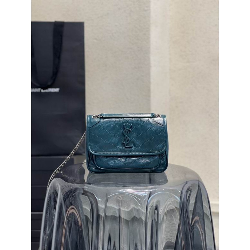 Ysl niki bag vintage leather 22x16.5x12cm Bags