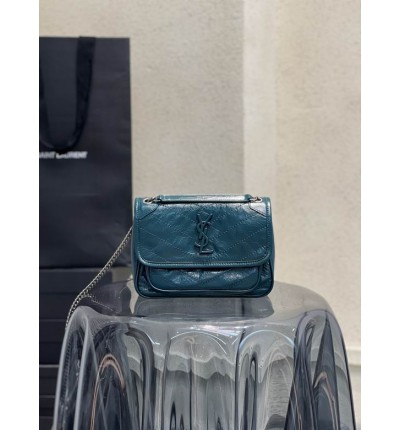 Ysl niki bag vintage leather 22x16.5x12cm