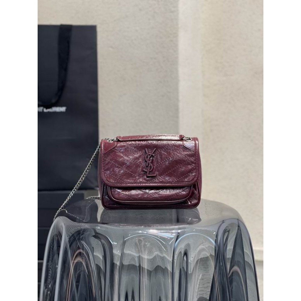 Ysl niki bag vintage leather 22x16.5x12cm Bags
