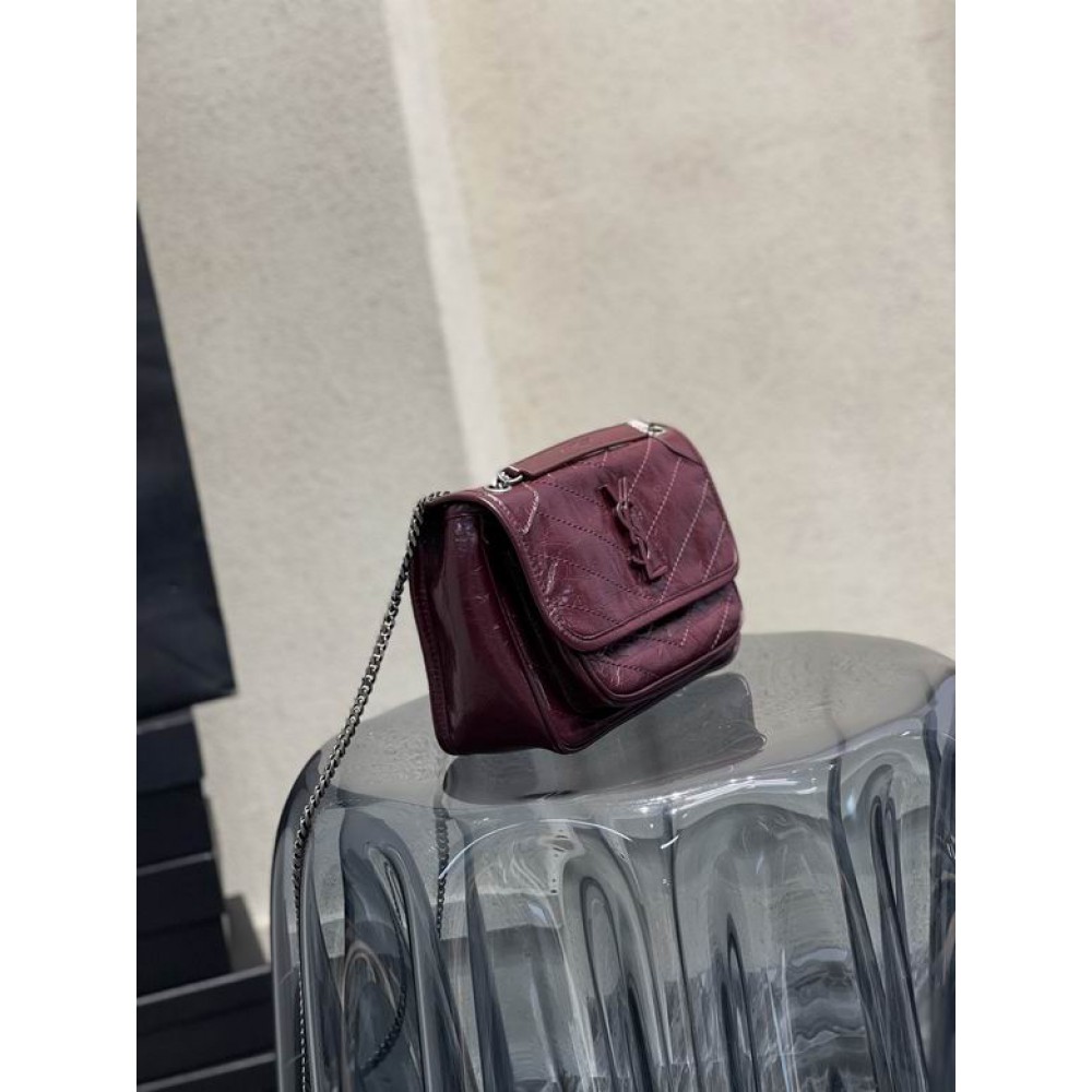 Ysl niki bag vintage leather 22x16.5x12cm Bags