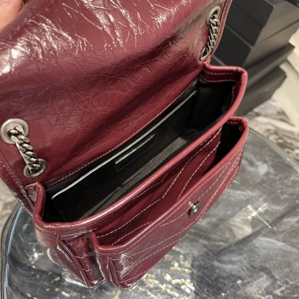 Ysl niki bag vintage leather 22x16.5x12cm Bags