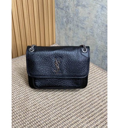 Ysl niki bag in grained lampskin 28x20cm