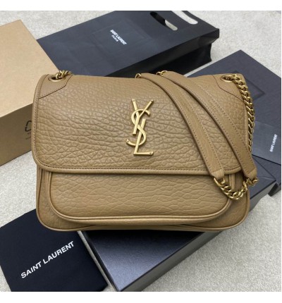 Ysl niki bag in grained lampskin 28x20cm