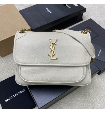 Ysl niki bag in grained lampskin 28x20cm