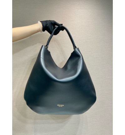 Prada large leather shoulder bag 43x45.5x11cm