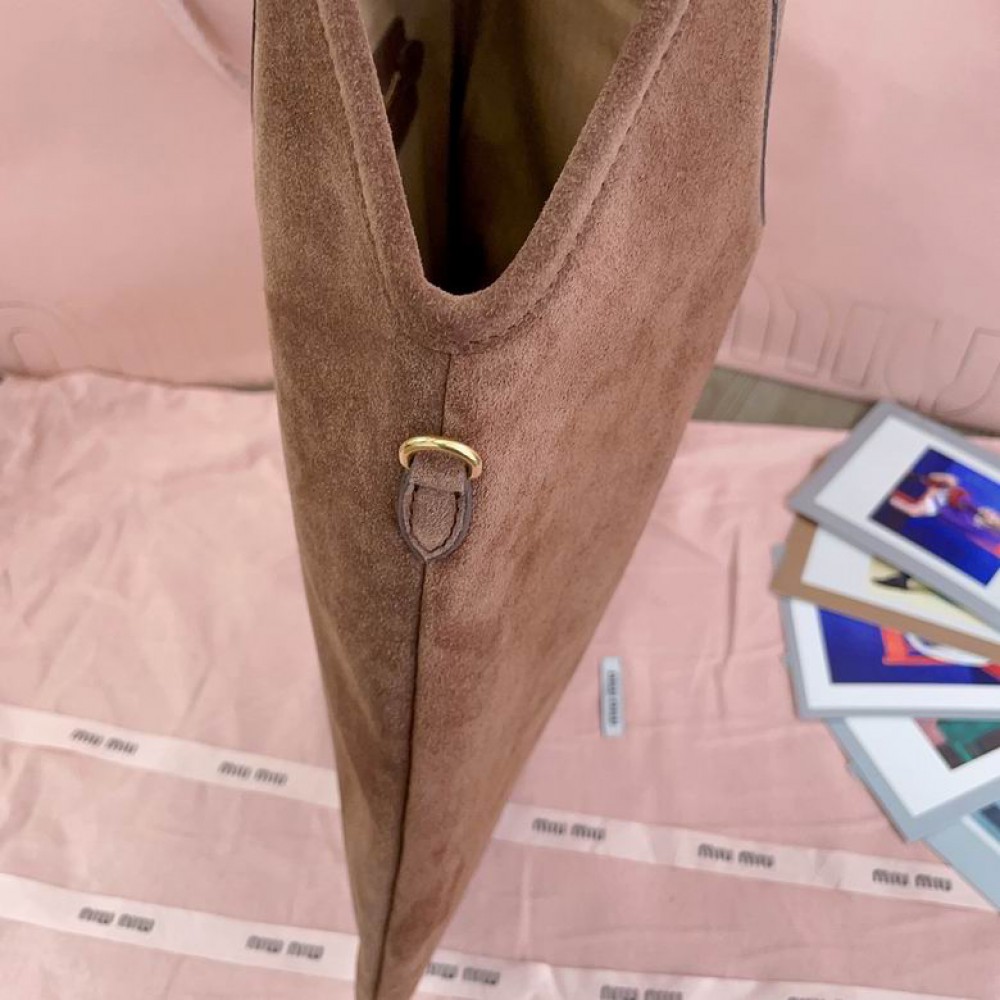 Miu Miu Ivy leather bag tote 35×40cm suede Bags