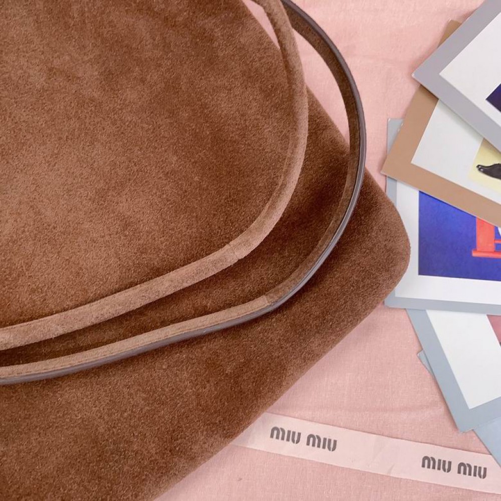 Miu Miu Ivy leather bag tote 35×40cm suede Bags