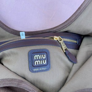 Miu Miu Ivy leather bag tote 35×40cm suede Bags