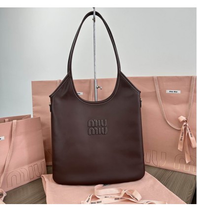 Miu Miu Ivy leather bag tote 35×40cm