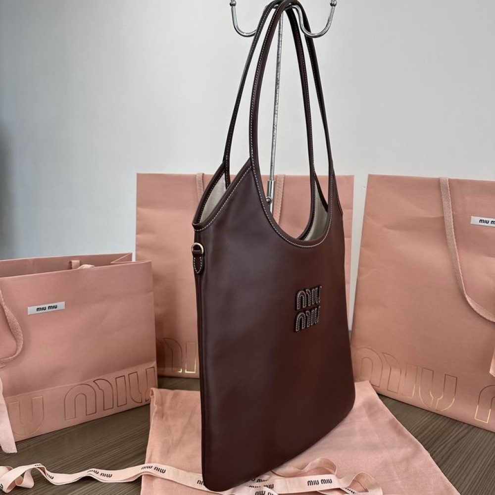 Miu Miu Ivy leather bag tote 35×40cm Bags