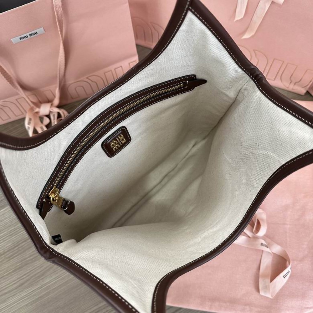 Miu Miu Ivy leather bag tote 35×40cm Bags