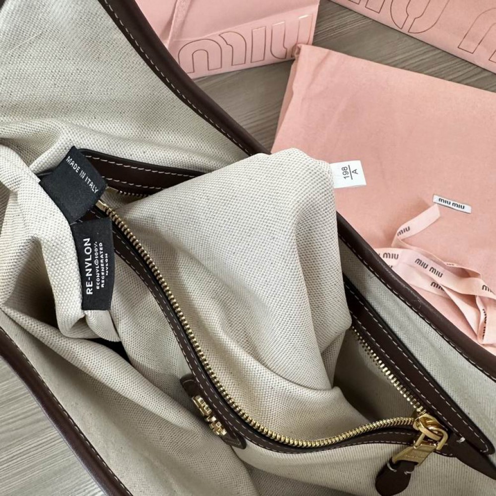 Miu Miu Ivy leather bag tote 35×40cm Bags