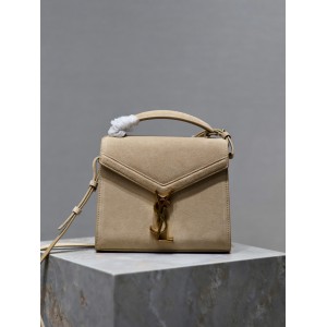 Ysl Cassandra MiniTop-Handle Crossbody Bag in Suede 20×16x7.5cm Bags