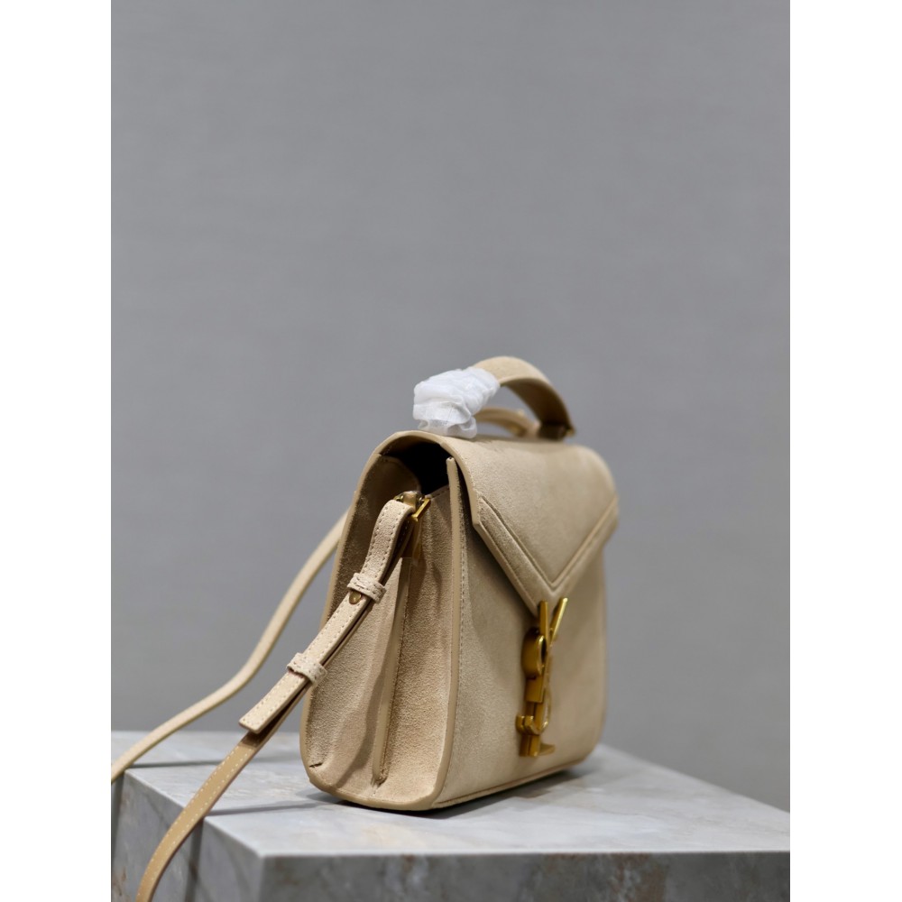 Ysl Cassandra MiniTop-Handle Crossbody Bag in Suede 20×16x7.5cm Bags