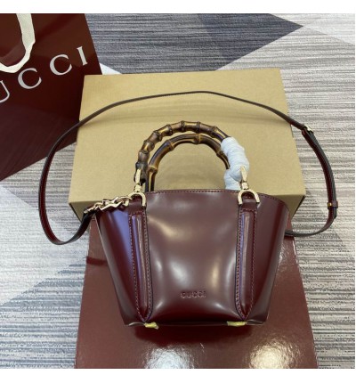 Gucci Mini bamboo top handle tote bag 805832 27x16x14x4,4cm