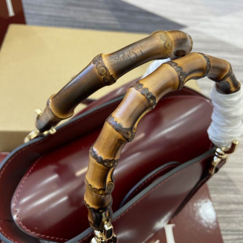 Gucci Mini bamboo top handle tote bag 805832 27x16x14x4,4cm 