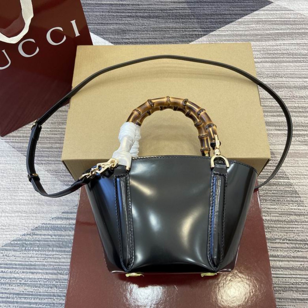 Gucci Mini bamboo top handle tote bag 805832 27x16x14x4,4cm 